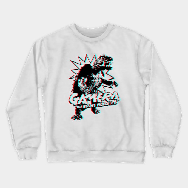 GAMERA - 3D Style Crewneck Sweatshirt by ROBZILLA